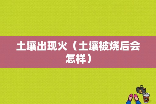 土壤出现火（土壤被烧后会怎样）