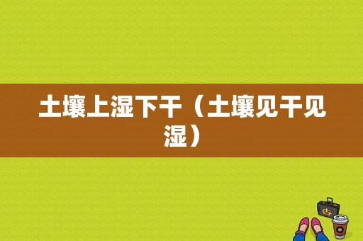 土壤上湿下干（土壤见干见湿）