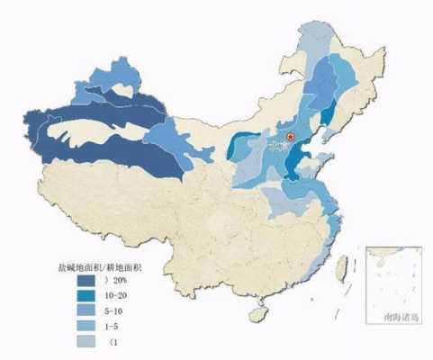 土壤盐碱化分布（土地盐碱化分布区域）